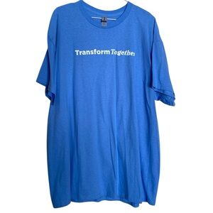 Gildan Blue Tee | Transform Together Graphic | XL | Unisex | NWOT